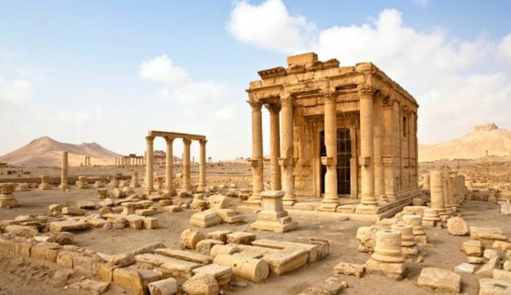 صورة تمثل مدينة تدمر في موقع الدليل العربي